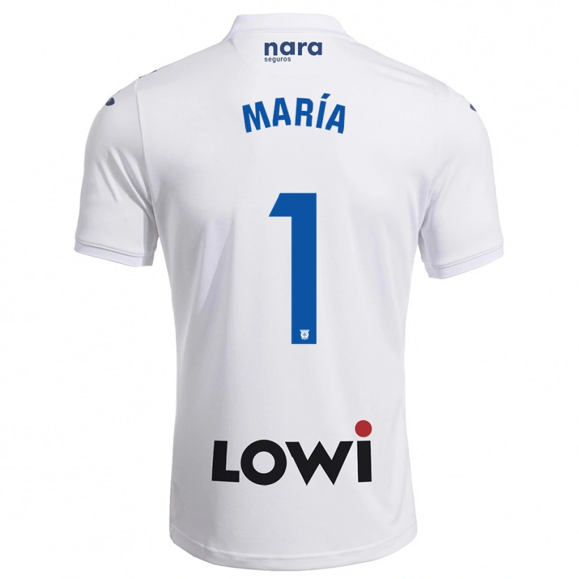 Danxen Męski María Hernández #1 Biało-Granatowy Domowa Koszulka 2025/26 Koszulki Klubowe