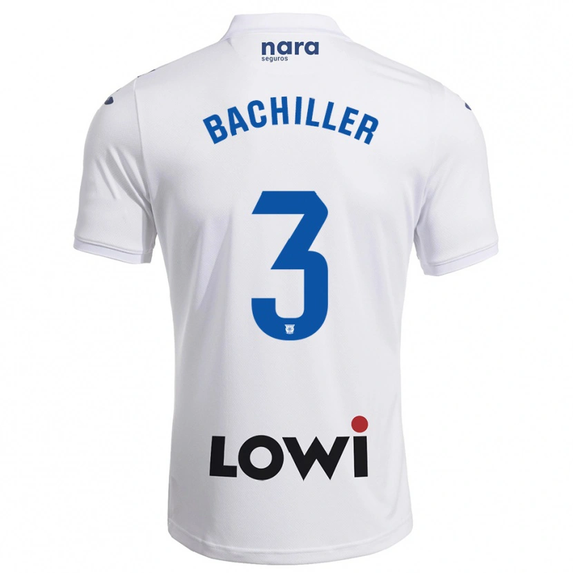 Danxen Męski Iker Bachiller #3 Biało-Granatowy Domowa Koszulka 2025/26 Koszulki Klubowe