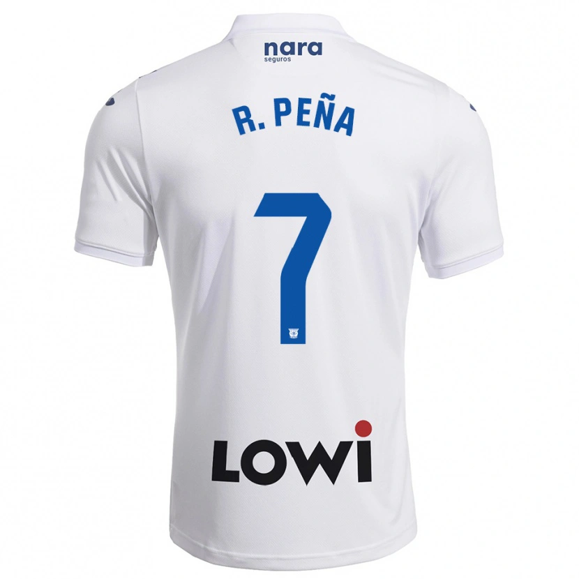 Danxen Męski Rubén Peña #7 Biało-Granatowy Domowa Koszulka 2025/26 Koszulki Klubowe