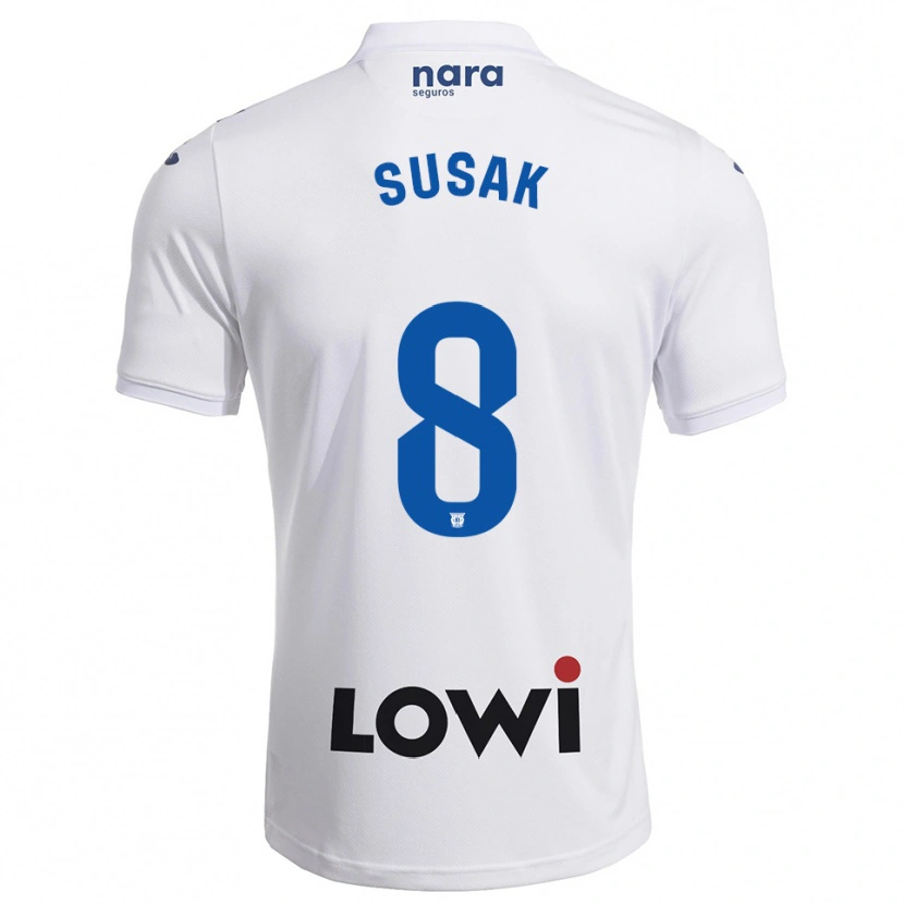 Danxen Męski Petro Susak #8 Biało-Granatowy Domowa Koszulka 2025/26 Koszulki Klubowe