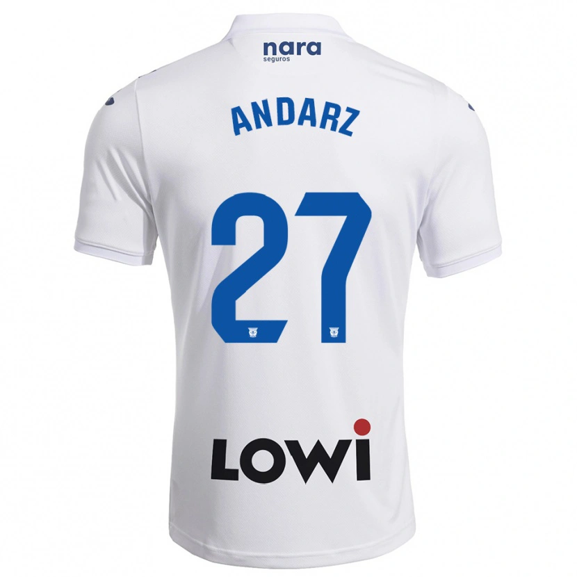 Danxen Męski Nima Andarz #27 Biało-Granatowy Domowa Koszulka 2025/26 Koszulki Klubowe