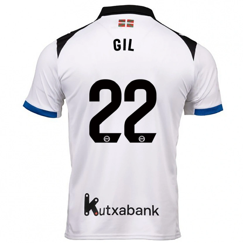 Danxen Męski Raquel Gil #22 Biało-Niebieski Wyjazdowa Koszulka 2025/26 Koszulki Klubowe