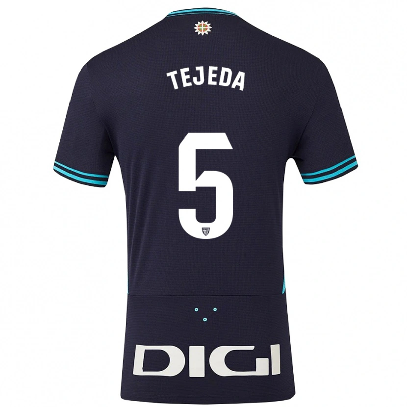Danxen Męski Diego Tejeda #5 Granatowo-Błękitny Wyjazdowa Koszulka 2025/26 Koszulki Klubowe