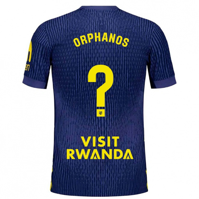 Danxen Męski Stamatis Orphanos #0 Granatowo-Żółty Wyjazdowa Koszulka 2025/26 Koszulki Klubowe