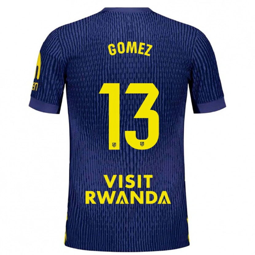 Danxen Męski Christian Gomez #13 Granatowo-Żółty Wyjazdowa Koszulka 2025/26 Koszulki Klubowe