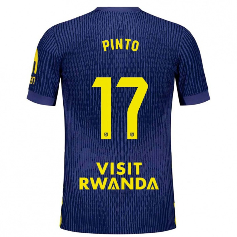 Danxen Męski Tatiana Pinto #17 Granatowo-Żółty Wyjazdowa Koszulka 2025/26 Koszulki Klubowe