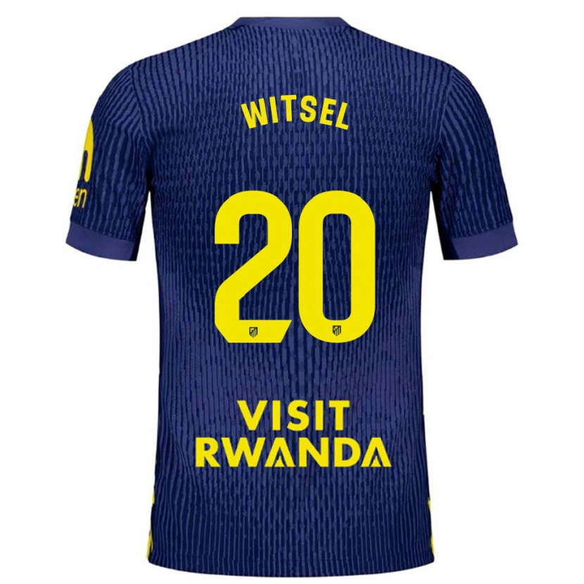 Danxen Męski Axel Witsel #20 Granatowo-Żółty Wyjazdowa Koszulka 2025/26 Koszulki Klubowe