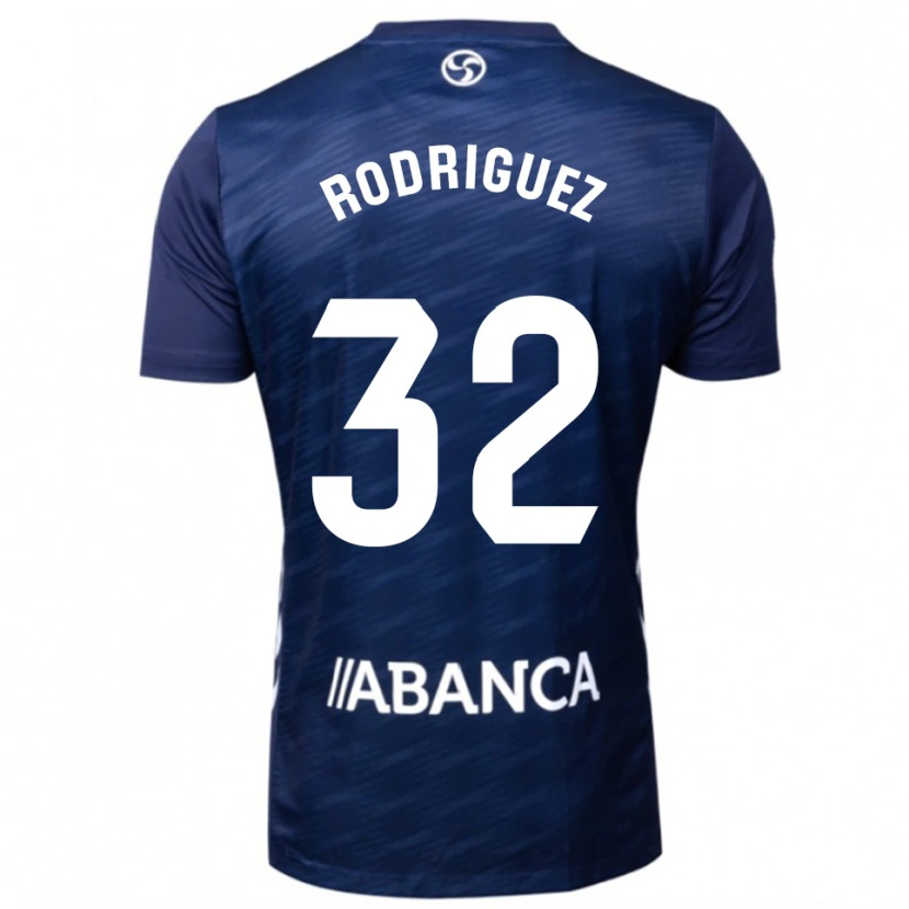 Danxen Męski Javi Rodríguez #32 Granatowo-Biały Wyjazdowa Koszulka 2025/26 Koszulki Klubowe