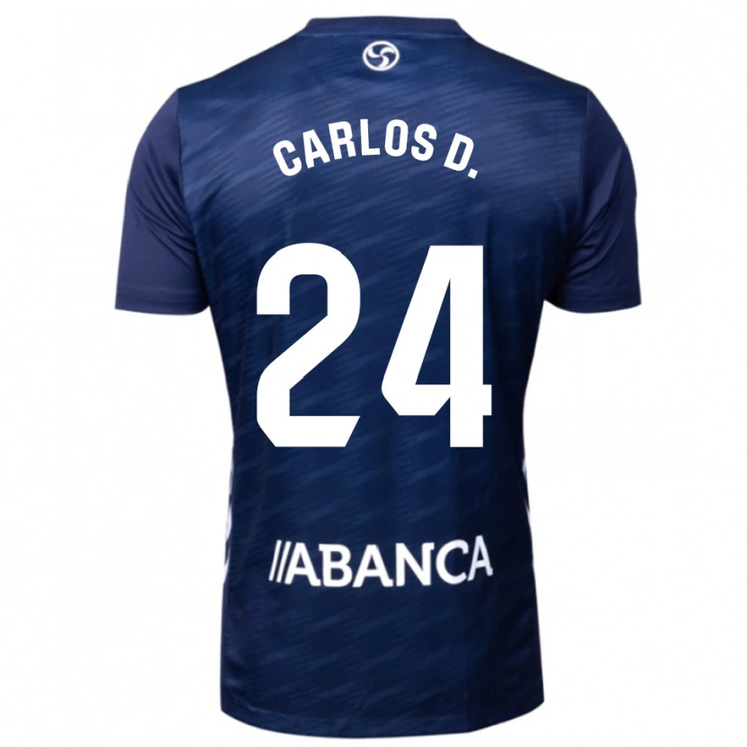 Danxen Męski Carlos Domínguez #24 Granatowo-Biały Wyjazdowa Koszulka 2025/26 Koszulki Klubowe