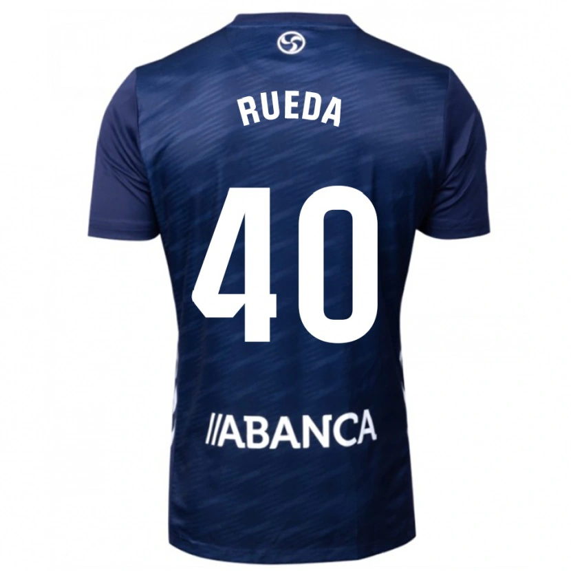 Danxen Męski Javi Rueda #40 Granatowo-Biały Wyjazdowa Koszulka 2025/26 Koszulki Klubowe