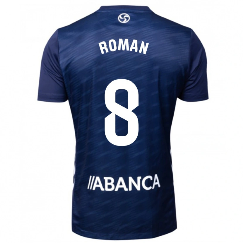 Danxen Męski Miguel Román #8 Granatowo-Biały Wyjazdowa Koszulka 2025/26 Koszulki Klubowe