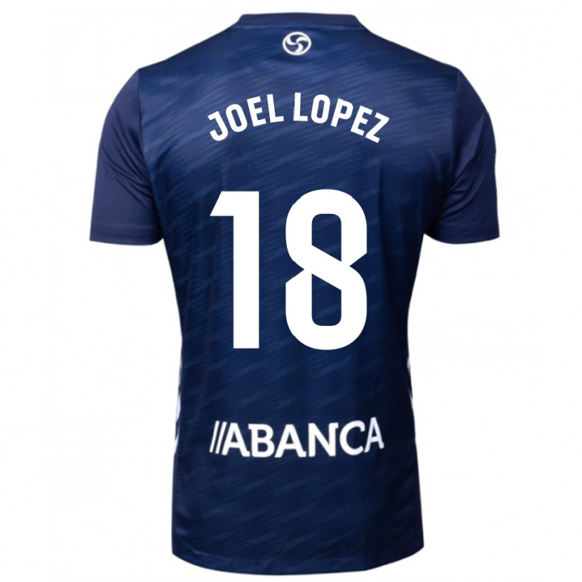 Danxen Męski Joel López #18 Granatowo-Biały Wyjazdowa Koszulka 2025/26 Koszulki Klubowe