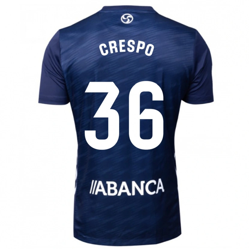 Danxen Męski Yoel Crespo #36 Granatowo-Biały Wyjazdowa Koszulka 2025/26 Koszulki Klubowe