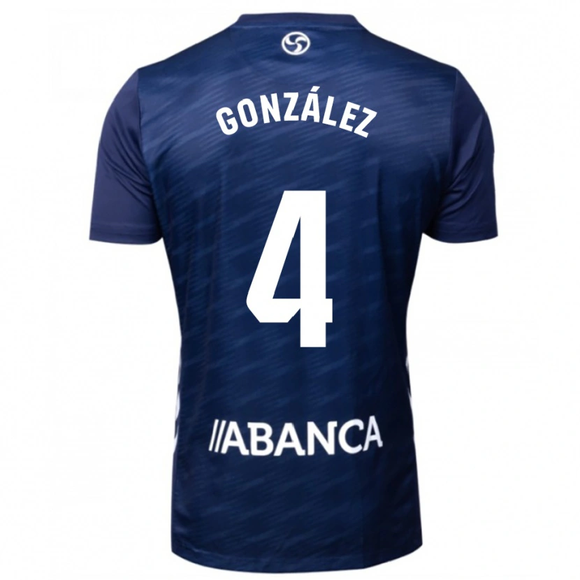 Danxen Męski Paula González #4 Granatowo-Biały Wyjazdowa Koszulka 2025/26 Koszulki Klubowe