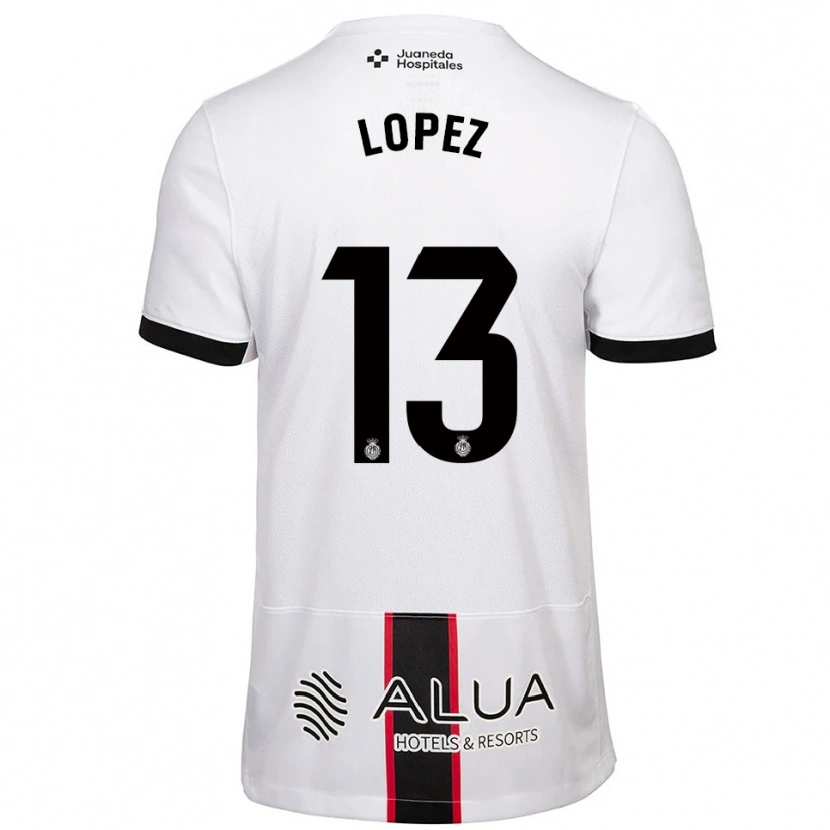 Danxen Męski Iván López #13 Biało-Czarny Wyjazdowa Koszulka 2025/26 Koszulki Klubowe
