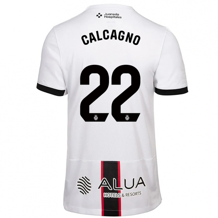 Danxen Męski Bruno Calcagno #22 Biało-Czarny Wyjazdowa Koszulka 2025/26 Koszulki Klubowe