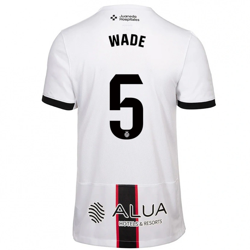 Danxen Męski Sebas Wade #5 Biało-Czarny Wyjazdowa Koszulka 2025/26 Koszulki Klubowe