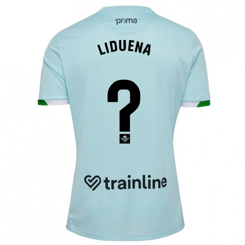Danxen Męski Rubén Lidueña #0 Błękitno-Zielony Wyjazdowa Koszulka 2025/26 Koszulki Klubowe