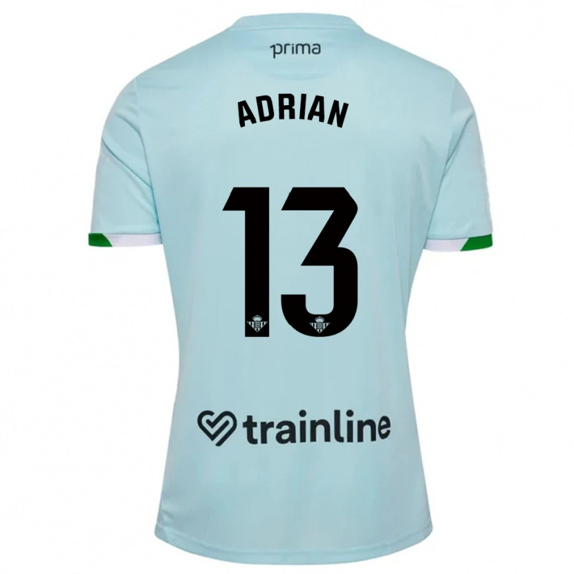 Danxen Męski Adrián #13 Błękitno-Zielony Wyjazdowa Koszulka 2025/26 Koszulki Klubowe