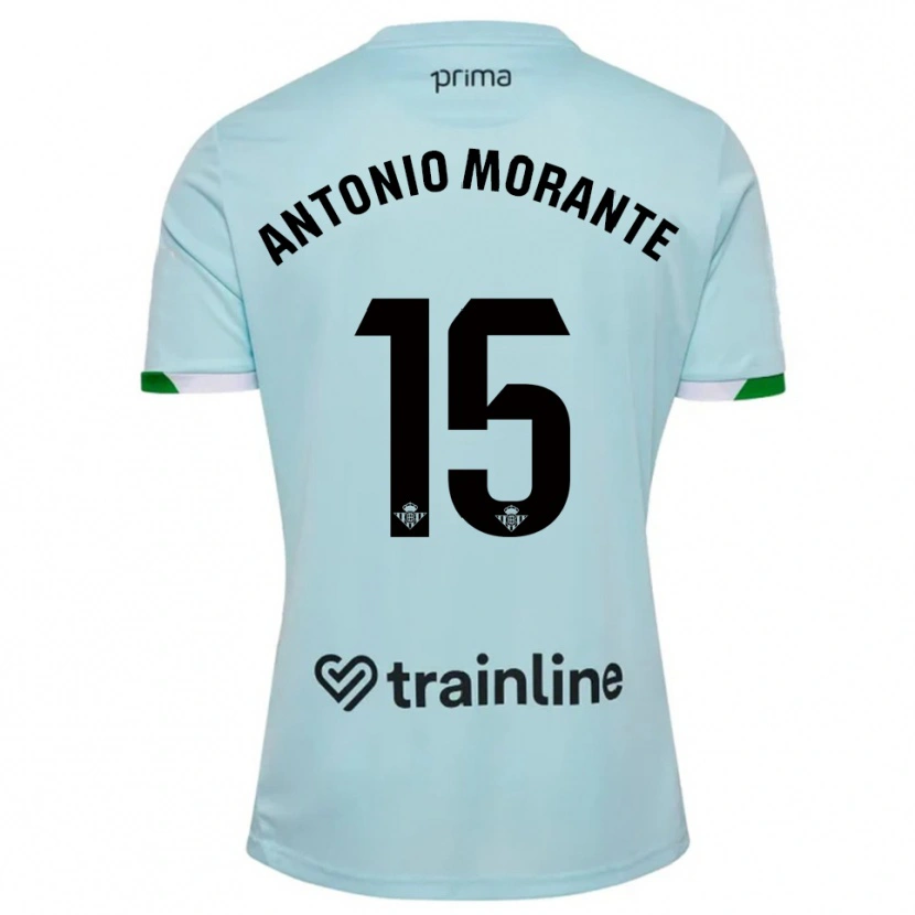 Danxen Męski José Antonio Morante #15 Błękitno-Zielony Wyjazdowa Koszulka 2025/26 Koszulki Klubowe
