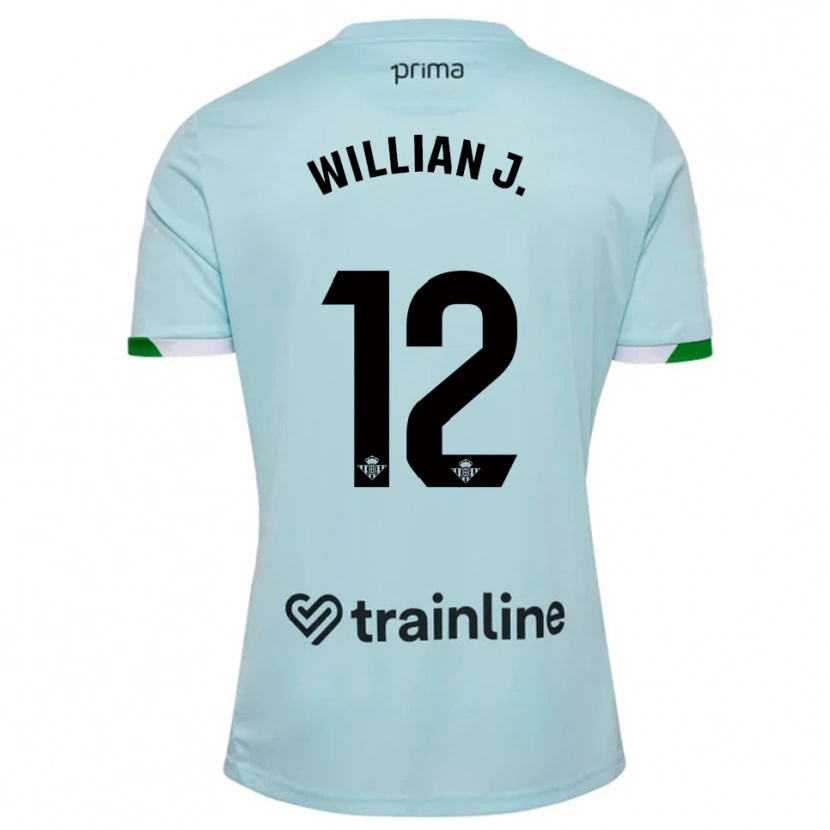 Danxen Męski Willian Jose #12 Błękitno-Zielony Wyjazdowa Koszulka 2025/26 Koszulki Klubowe