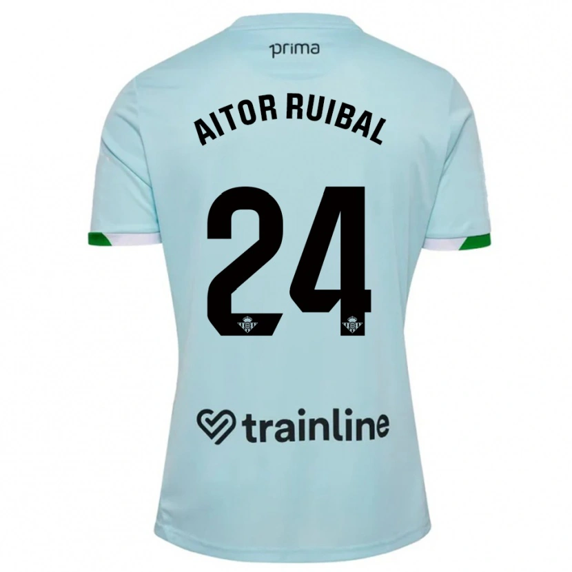 Danxen Męski Aitor Ruibal #24 Błękitno-Zielony Wyjazdowa Koszulka 2025/26 Koszulki Klubowe