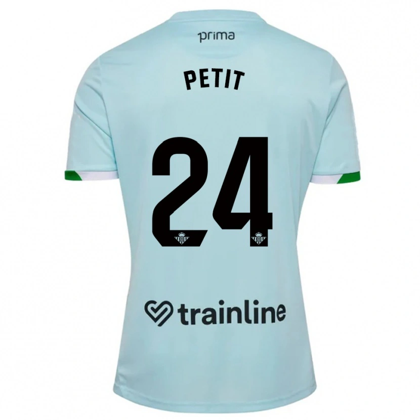 Danxen Męski Gonzalo Petit #24 Błękitno-Zielony Wyjazdowa Koszulka 2025/26 Koszulki Klubowe