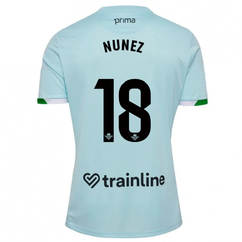 Danxen Męski Romina Núñez #18 Błękitno-Zielony Wyjazdowa Koszulka 2025/26 Koszulki Klubowe