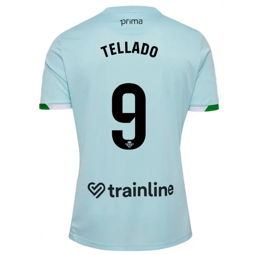 Danxen Męski Victor Tellado #9 Błękitno-Zielony Wyjazdowa Koszulka 2025/26 Koszulki Klubowe