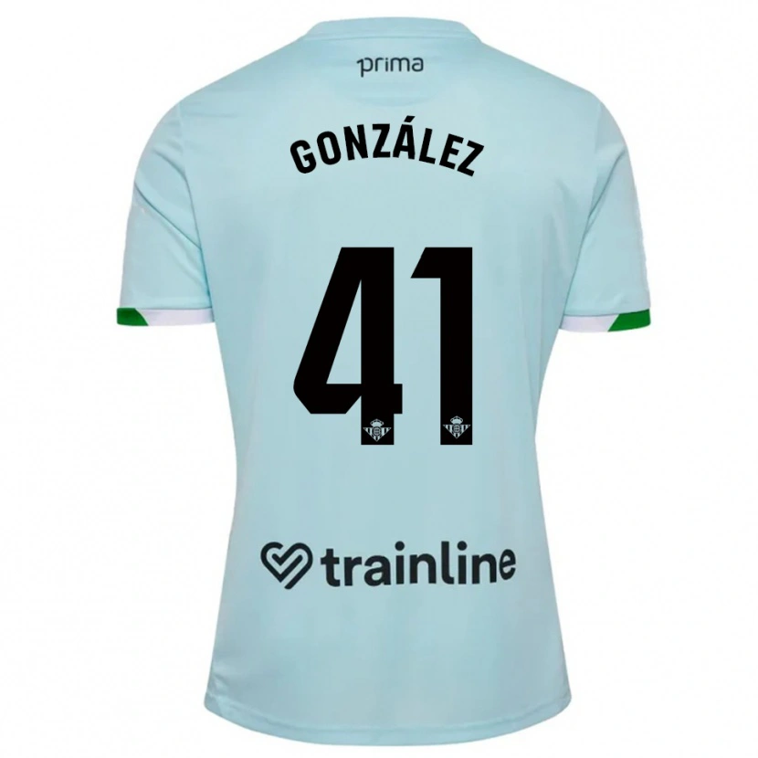 Danxen Męski Manu González #41 Błękitno-Zielony Wyjazdowa Koszulka 2025/26 Koszulki Klubowe