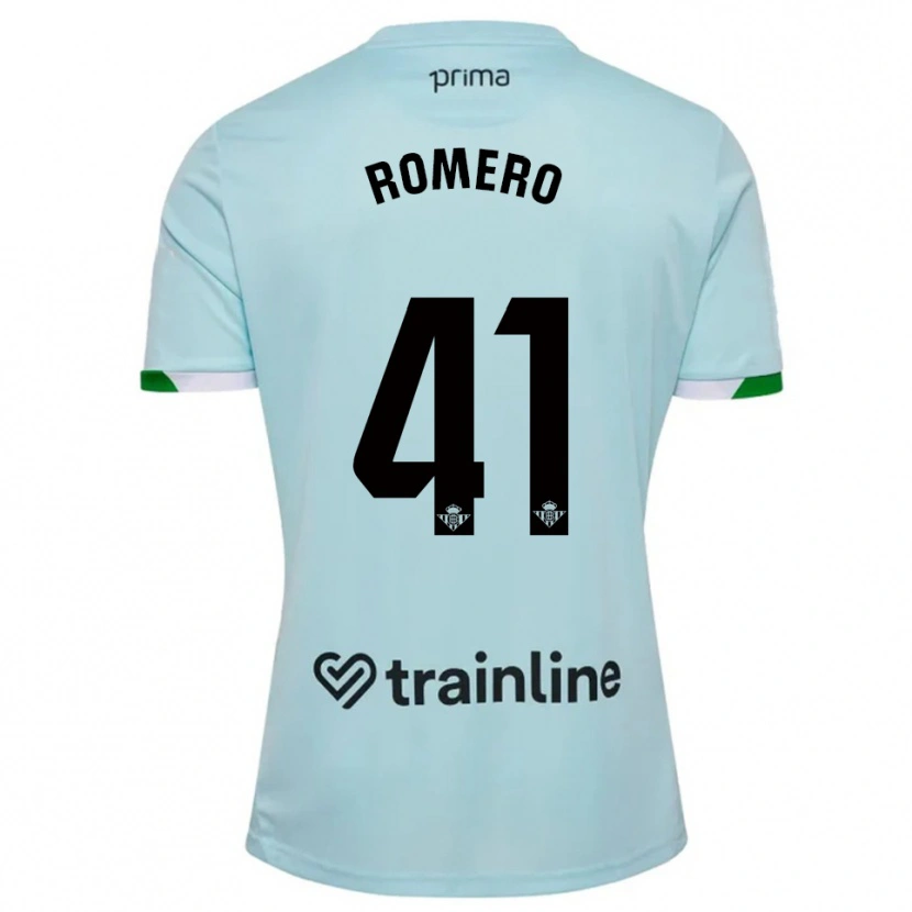 Danxen Męski José Romero #41 Błękitno-Zielony Wyjazdowa Koszulka 2025/26 Koszulki Klubowe