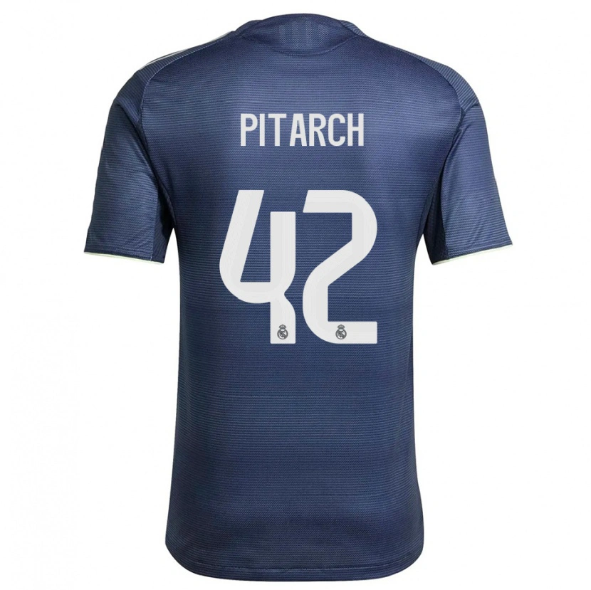 Danxen Męski Thiago Pitarch #42 Granatowo-Srebrny Wyjazdowa Koszulka 2025/26 Koszulki Klubowe