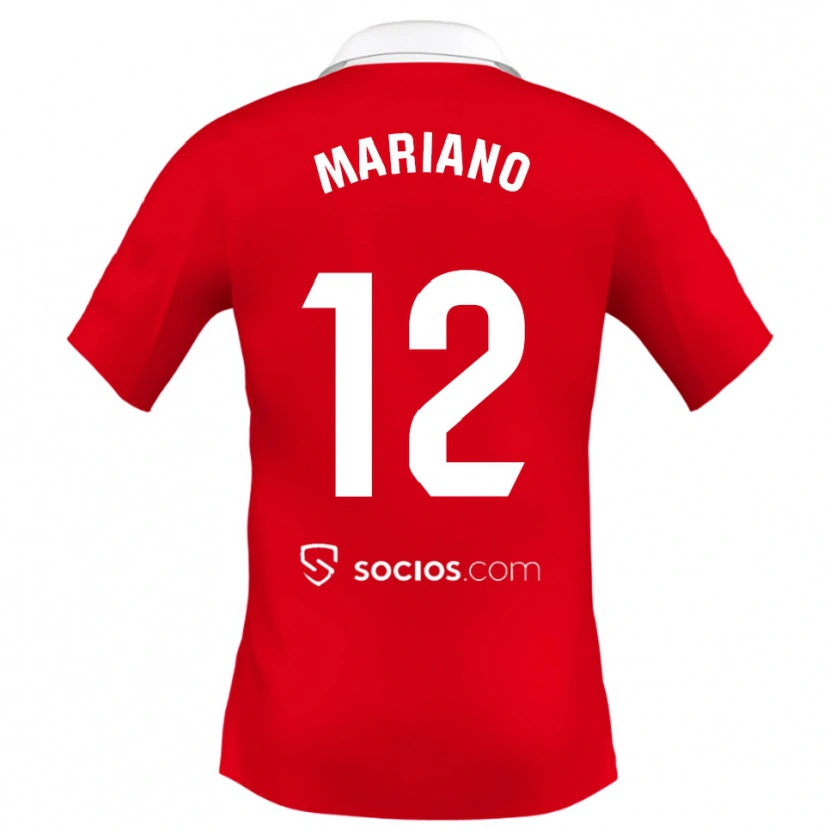 Danxen Męski Mariano Diaz #12 Czerwono-Biało-Szary Wyjazdowa Koszulka 2025/26 Koszulki Klubowe