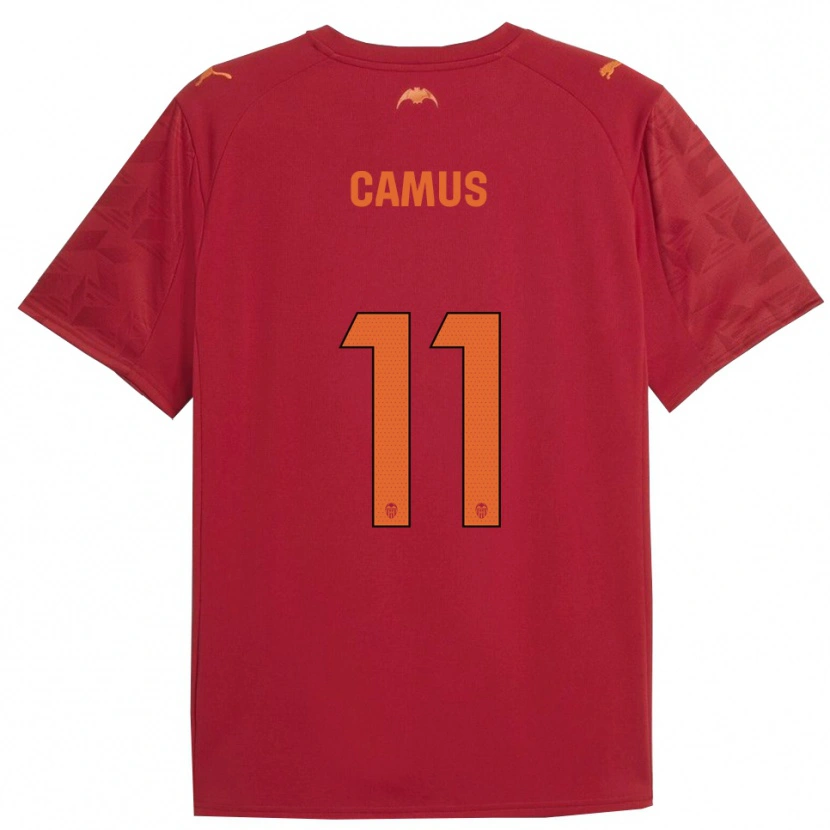Danxen Męski Marco Camus #11 Czerwono-Pomarańczowy Wyjazdowa Koszulka 2025/26 Koszulki Klubowe