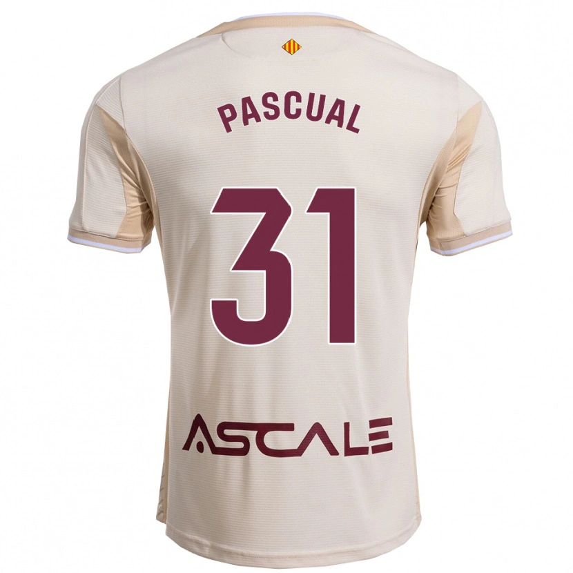 Danxen Męski Pablo Pascual #31 Złamana Biel-Bordowy Wyjazdowa Koszulka 2025/26 Koszulki Klubowe