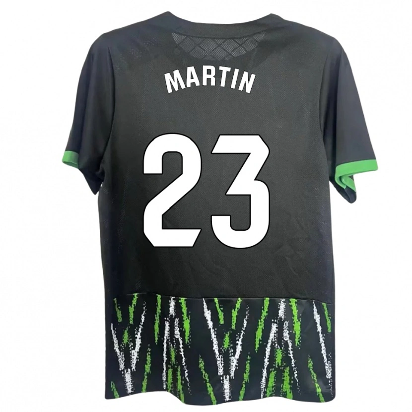 Danxen Męski Carlos Martin #23 Czarno-Zielony Wyjazdowa Koszulka 2025/26 Koszulki Klubowe