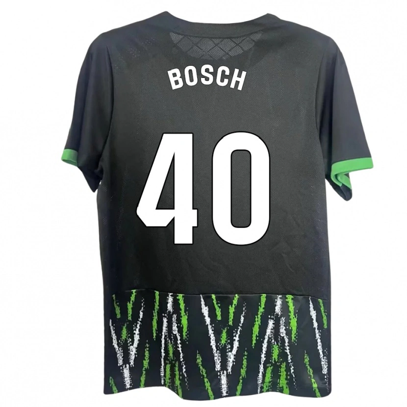 Danxen Męski Owen Bosch #40 Czarno-Zielony Wyjazdowa Koszulka 2025/26 Koszulki Klubowe