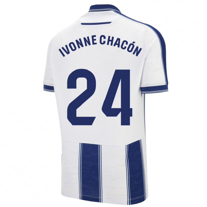 Danxen Męski Ivonne Chacón #24 Granatowo-Biały Wyjazdowa Koszulka 2025/26 Koszulki Klubowe