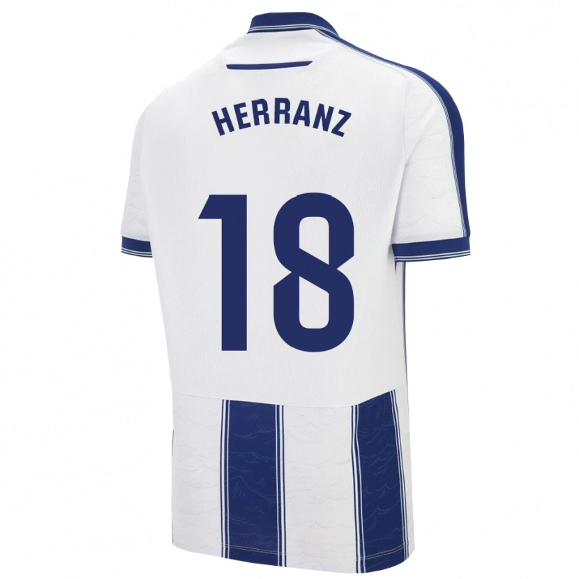 Danxen Męski Alejandro Herranz #18 Granatowo-Biały Wyjazdowa Koszulka 2025/26 Koszulki Klubowe