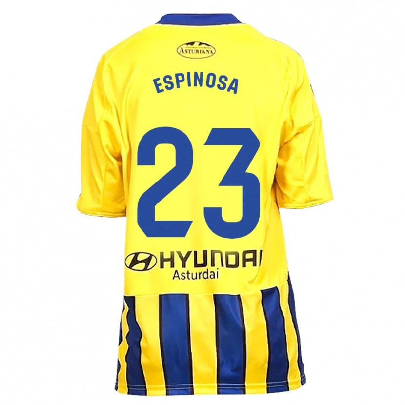 Danxen Męski Diego Espinosa #23 Żółto-Niebieski Wyjazdowa Koszulka 2025/26 Koszulki Klubowe