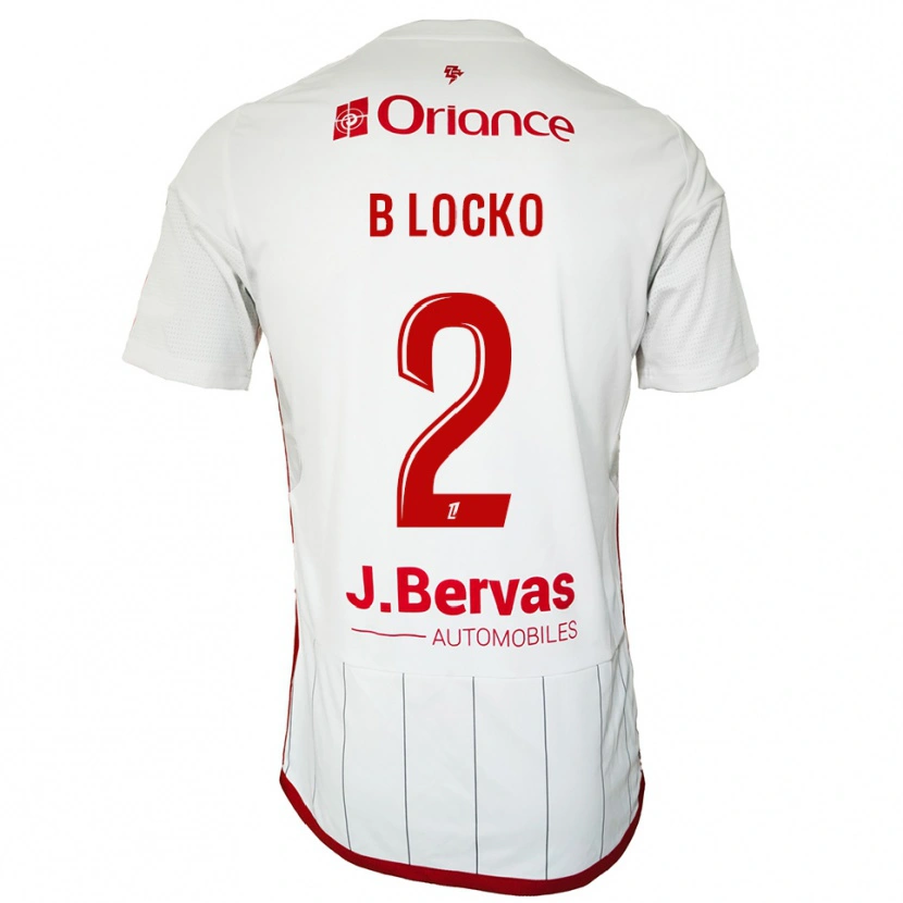 Danxen Męski Bradley Locko #2 Biało-Czerwony Wyjazdowa Koszulka 2025/26 Koszulki Klubowe