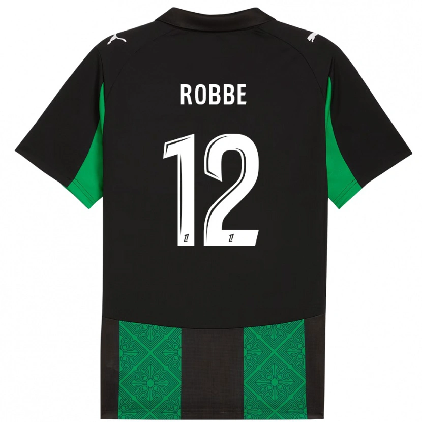 Danxen Męski Lucas Robbe #12 Czarno-Zielony Wyjazdowa Koszulka 2025/26 Koszulki Klubowe