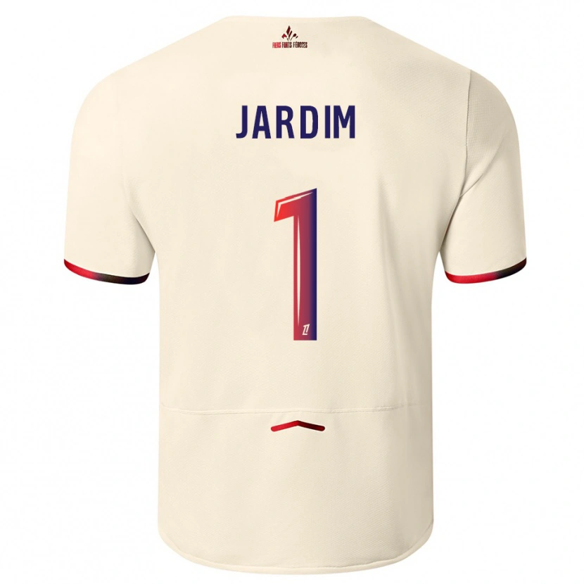 Danxen Męski Leo Jardim #1 Złamana Biel-Czerwony Wyjazdowa Koszulka 2025/26 Koszulki Klubowe