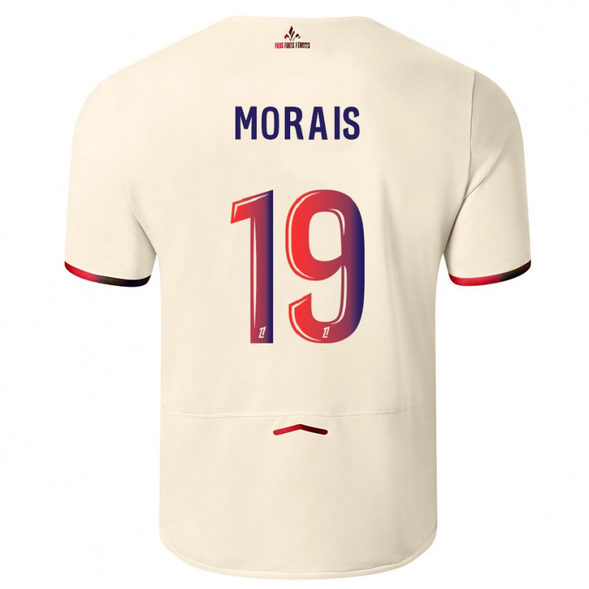 Danxen Męski Tiago Morais #19 Złamana Biel-Czerwony Wyjazdowa Koszulka 2025/26 Koszulki Klubowe