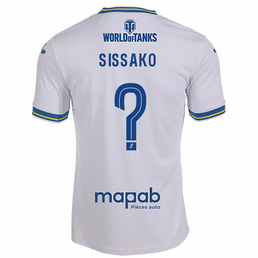 Danxen Męski Mohamed Sissako #0 Biało-Błękitny Wyjazdowa Koszulka 2025/26 Koszulki Klubowe