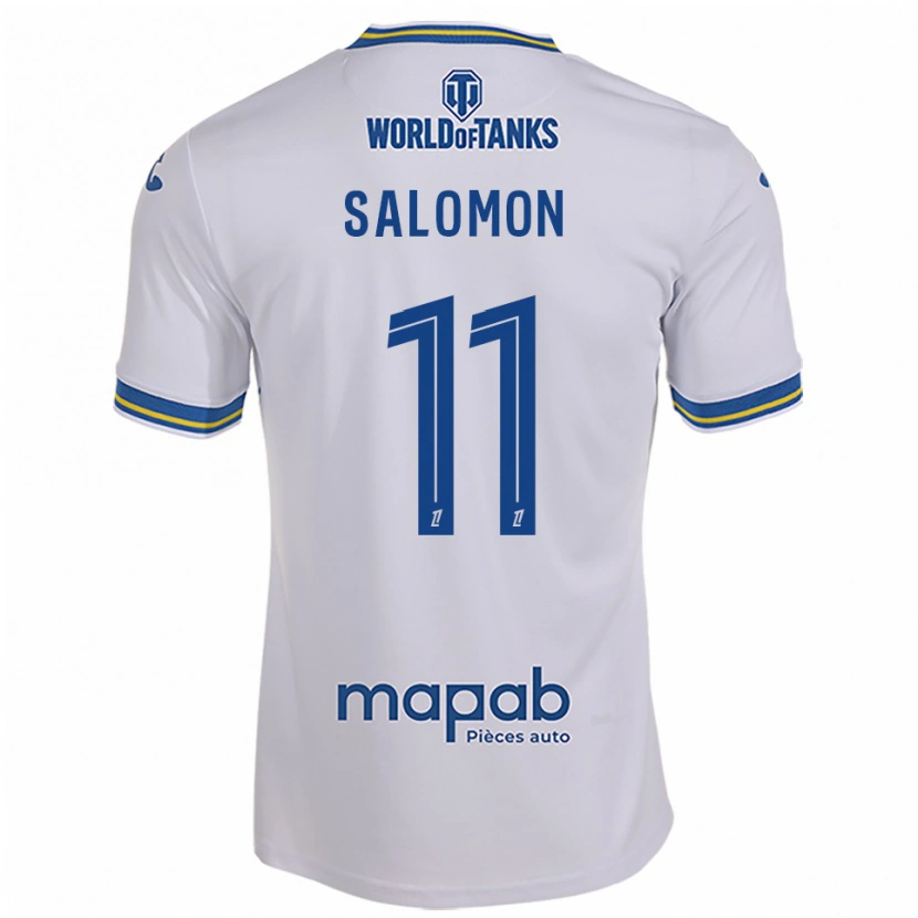 Danxen Męski Enzo Salomon #11 Biało-Błękitny Wyjazdowa Koszulka 2025/26 Koszulki Klubowe