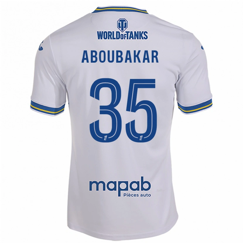 Danxen Męski Siddick Aboubakar #35 Biało-Błękitny Wyjazdowa Koszulka 2025/26 Koszulki Klubowe