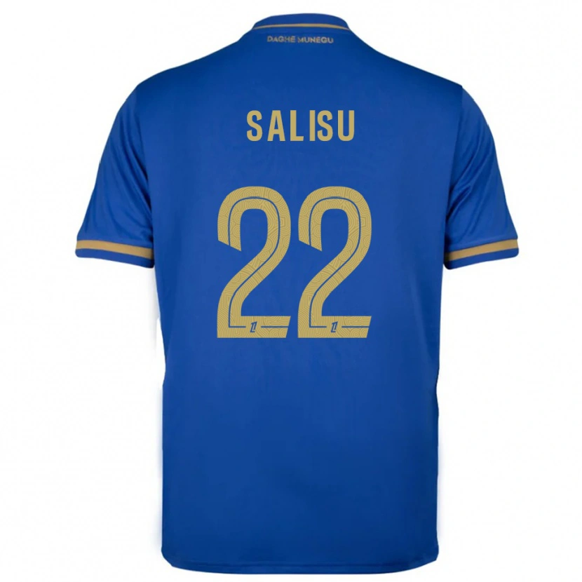 Danxen Męski Mohammed Salisu #22 Niebiesko-Złoty Wyjazdowa Koszulka 2025/26 Koszulki Klubowe