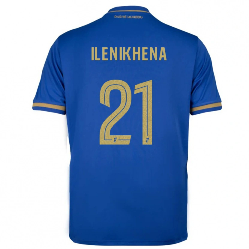 Danxen Męski George Ilenikhena #21 Niebiesko-Złoty Wyjazdowa Koszulka 2025/26 Koszulki Klubowe
