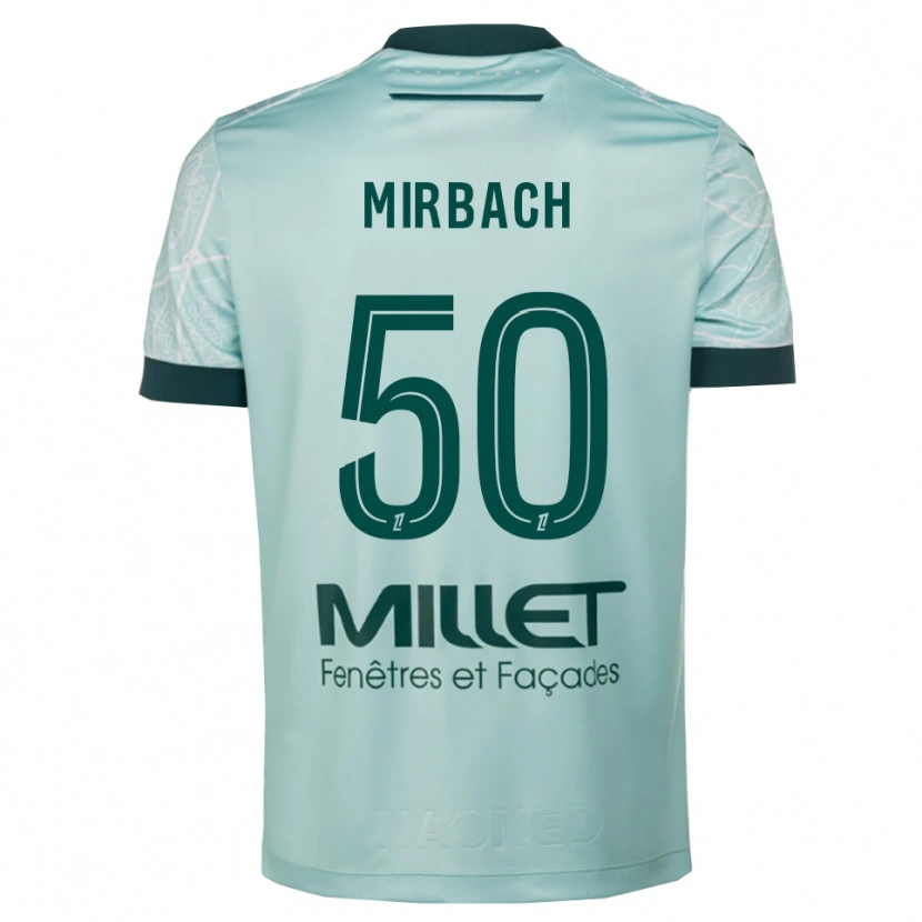 Danxen Męski Alexis Mirbach #50 Zielono-Biały Wyjazdowa Koszulka 2025/26 Koszulki Klubowe